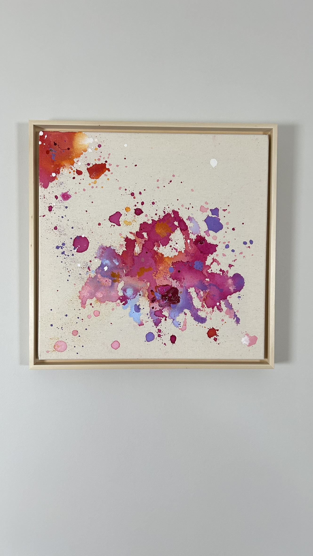 Träume, 2025, Acryl und Gold auf roher Baumwollleinwand, Ansicht 3